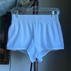 Ultra Flirt White Elastic Waist Shorts